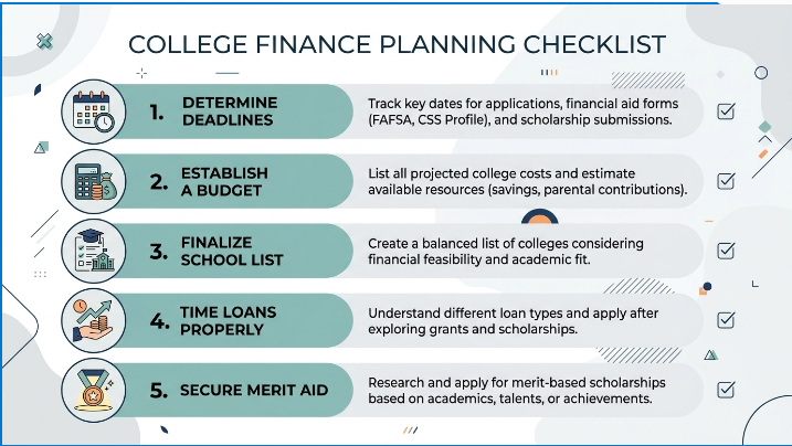 Checklist of five concrete actions families can take in the next 60 days